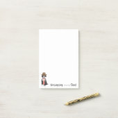 Portugese waterhond pap post-it® notes (Op bureau)