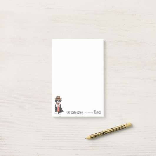 Portugese waterhond pap post-it® notes (Op bureau)