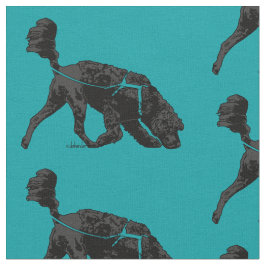 Portugese waterhond - Scent Turquois 3X4 Stof