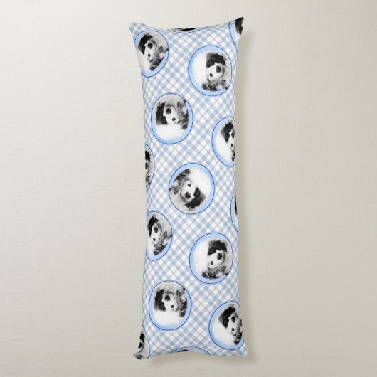 Portugese Waterhond Schilderen PWD Originele Hond  Lichaamskussen (Achterkant (Verticaal))