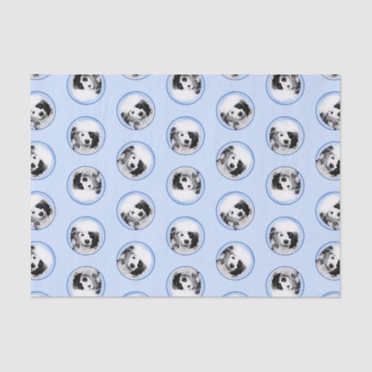 Portugese Waterhond Schilderen PWD Originele Hond  Tissuepapier (Voorkant)