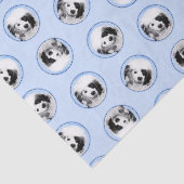 Portugese Waterhond Schilderen PWD Originele Hond  Tissuepapier (Detail)