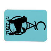 Portugese waterhond staande Cao de Agua Magneet (Horizontaal)