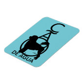 Portugese waterhond staande Cao de Agua Magneet (Linkerzijde)