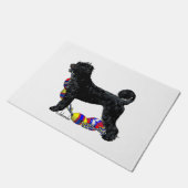 Portugese Waterhond Staande met Float Line Deurmat (Schuin)