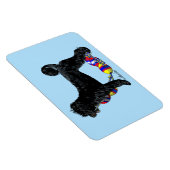 Portugese Waterhond Staande met Float Line Magneet (Rechterzijde)