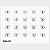 Portugese waterhond vierkante sticker (Vel)
