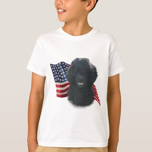 Portugese waterhond vlag t-shirt (Voorkant)