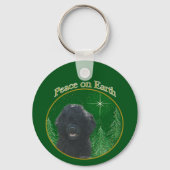 Portugese Waterhond Vrede Sleutelhanger (Achterkant)