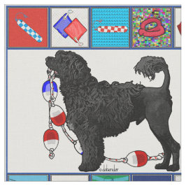 Portugese waterhond - zwarte leeuw - apparatuur 6  stof