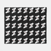 Portugese waterhondenliefde fleece deken (Voorkant (Horizontaal))