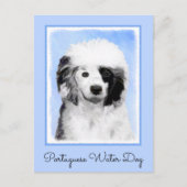 Portugese waterhondenschilderkunst - oorspronkelij briefkaart (Voorkant)