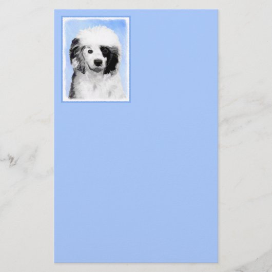 Portugese waterhondenschilderkunst - oorspronkelij briefpapier (Voorkant)