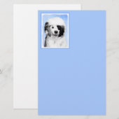 Portugese waterhondenschilderkunst - oorspronkelij briefpapier (Voorkant / Achterkant)