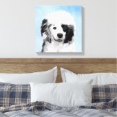 Portugese waterhondenschilderkunst - oorspronkelij canvas afdruk (Insitu (Slaapkamer))