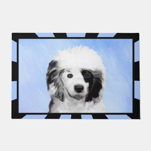 Portugese waterhondenschilderkunst - oorspronkelij deurmat (Voorkant)