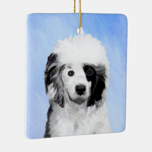 Portugese waterhondenschilderkunst - oorspronkelij keramisch ornament (Rechts)