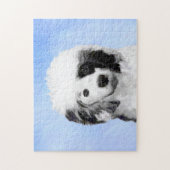 Portugese waterhondenschilderkunst - oorspronkelij legpuzzel (Verticaal)