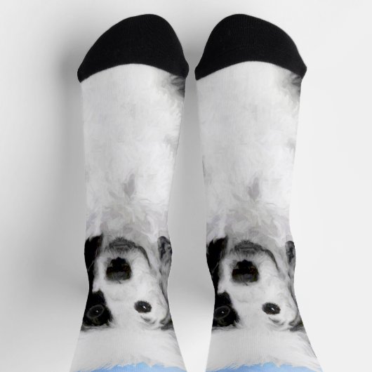 Portugese waterhondenschilderkunst - oorspronkelij sokken (Top)