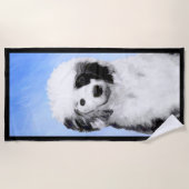 Portugese waterhondenschilderkunst - oorspronkelij strandlaken (Voorkant)