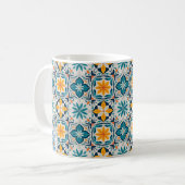Portuguese Azulejo Mug – Traditional Tile Pattern  Koffiemok (Voorkant links)