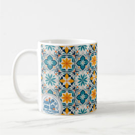 Portuguese Azulejo Mug – Traditional Tile Pattern  Koffiemok