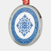 Portuguese Azulejo Ornament – Blue Tile Christmas  (Links)