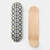 Portuguese Azulejo Pattern Skateboard Deck – Blue (Voorkant)