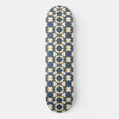 Portuguese Azulejo Pattern Skateboard Deck – Blue (Voorkant)