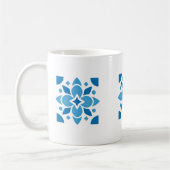 Portuguese Azulejo Tile Floral Mug – Blue Ceramic  Koffiemok (Links)