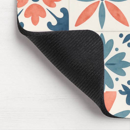 Portuguese Azulejo Tile Pattern Mousepad – Blue &  Muismat (Hoek)