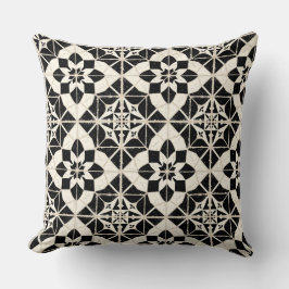 Portuguese Azulejo Tile Pattern Throw Pillow – Bla Kussen