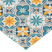 Portuguese Azulejo Tile Table Runner – Blue & Yell Korte Tafelloper (Hoek)