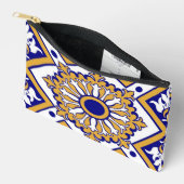 Portuguese Blue Yellow Mediterranean Floral Etui (Open)