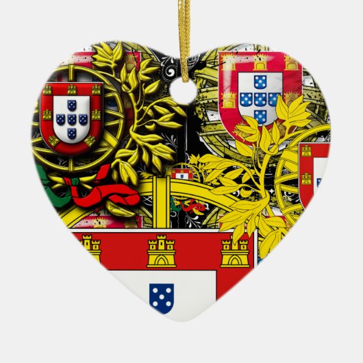 Portuguese folk art ceramic ornament (Voorkant)