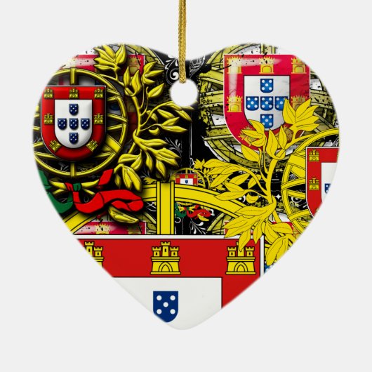 Portuguese folk art ceramic ornament (Achterkant)