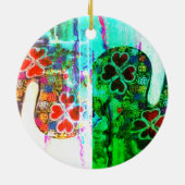 Portuguese folk art keramisch ornament (Achterkant)