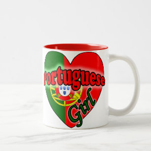 Portuguese Girl Tweekleurige Koffiemok