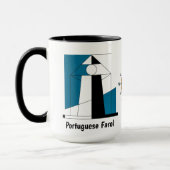 Portuguese Lighthouse Mug – Modern Farol Art Coffe Mok (Links)