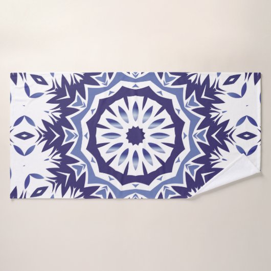 Portuguese ornamental azulejo ceramic. Minimal des Badhanddoek (Badhanddoek)