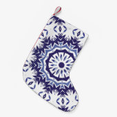 Portuguese ornamental azulejo ceramic. Minimal des Kleine Kerstsok (Voorkant (Hangend))