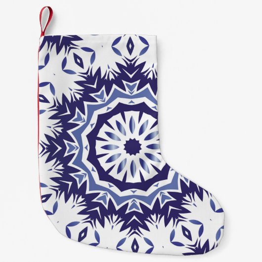 Portuguese ornamental azulejo ceramic. Minimal des Kleine Kerstsok (Voorkant)