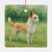 Portuguese Podengo Keramisch Ornament (Achterkant)