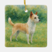 Portuguese Podengo Keramisch Ornament (Voorkant)