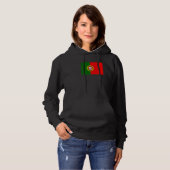 Portuguese Portugal Flag Pride Portuguese Flag Hoodie (Voorkant volledig)