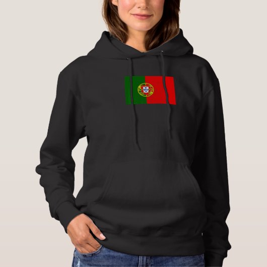 Portuguese Portugal Flag Pride Portuguese Flag Hoodie (Voorkant)