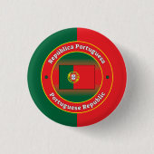 Portuguese Republic Ronde Button 3,2 Cm (Voorkant)