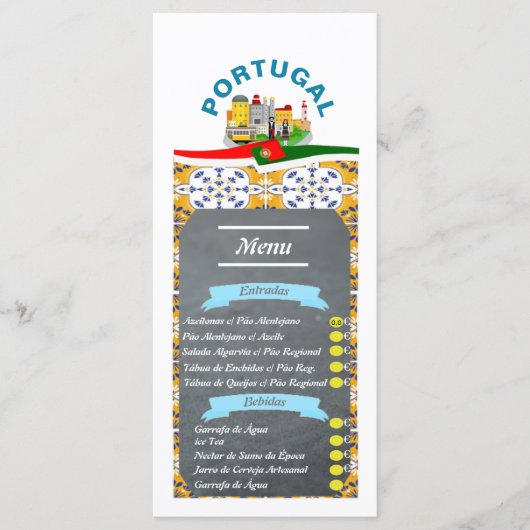 Portuguese Restaurant Menu (Voorkant)