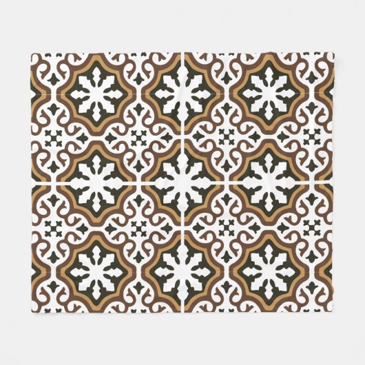 Portuguese tiles 3 fleece deken (Voorkant (Horizontaal))