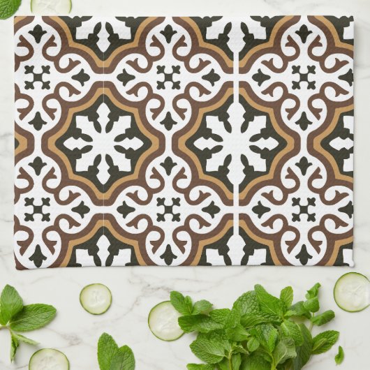 Portuguese tiles 3 theedoek (Gevouwen)